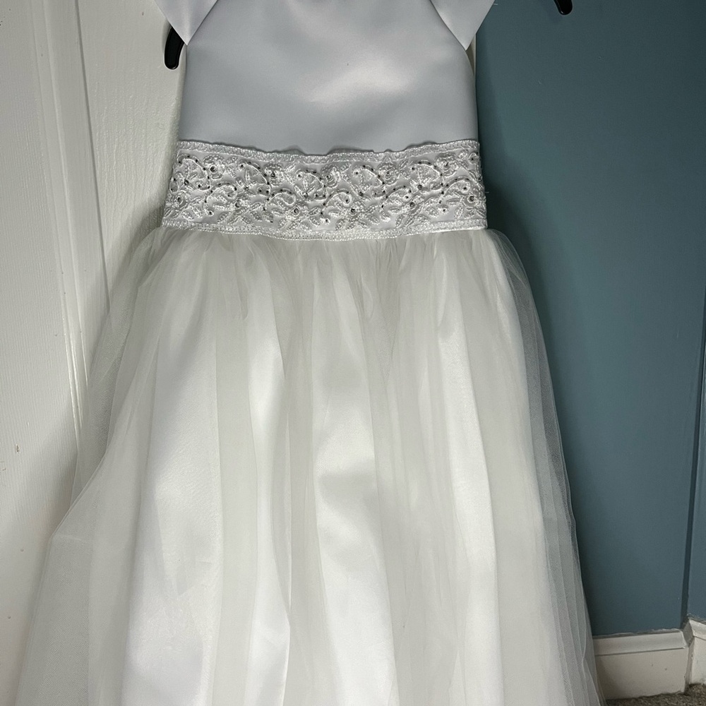 Girls formal white dress